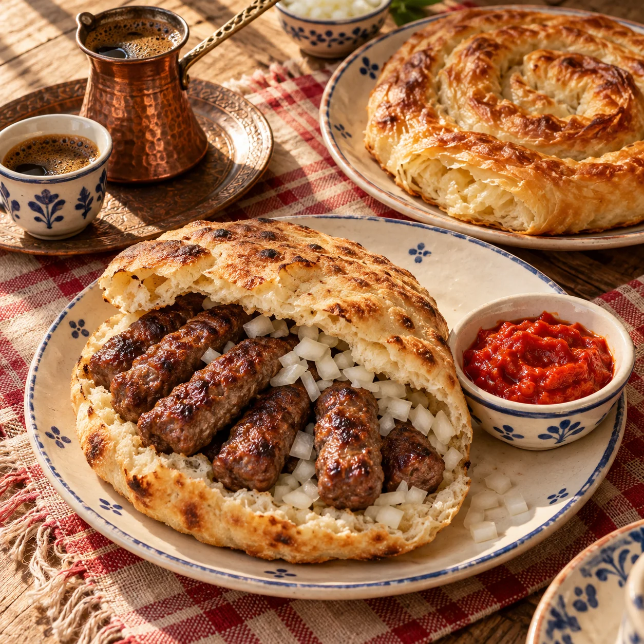 Food-Inspiration mit Ćevapi, Burek, Ajvar und Kaffee